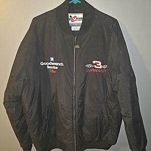 DALE EARNHARDT SR. Chase Authentics Black Racing Bomber Jacket